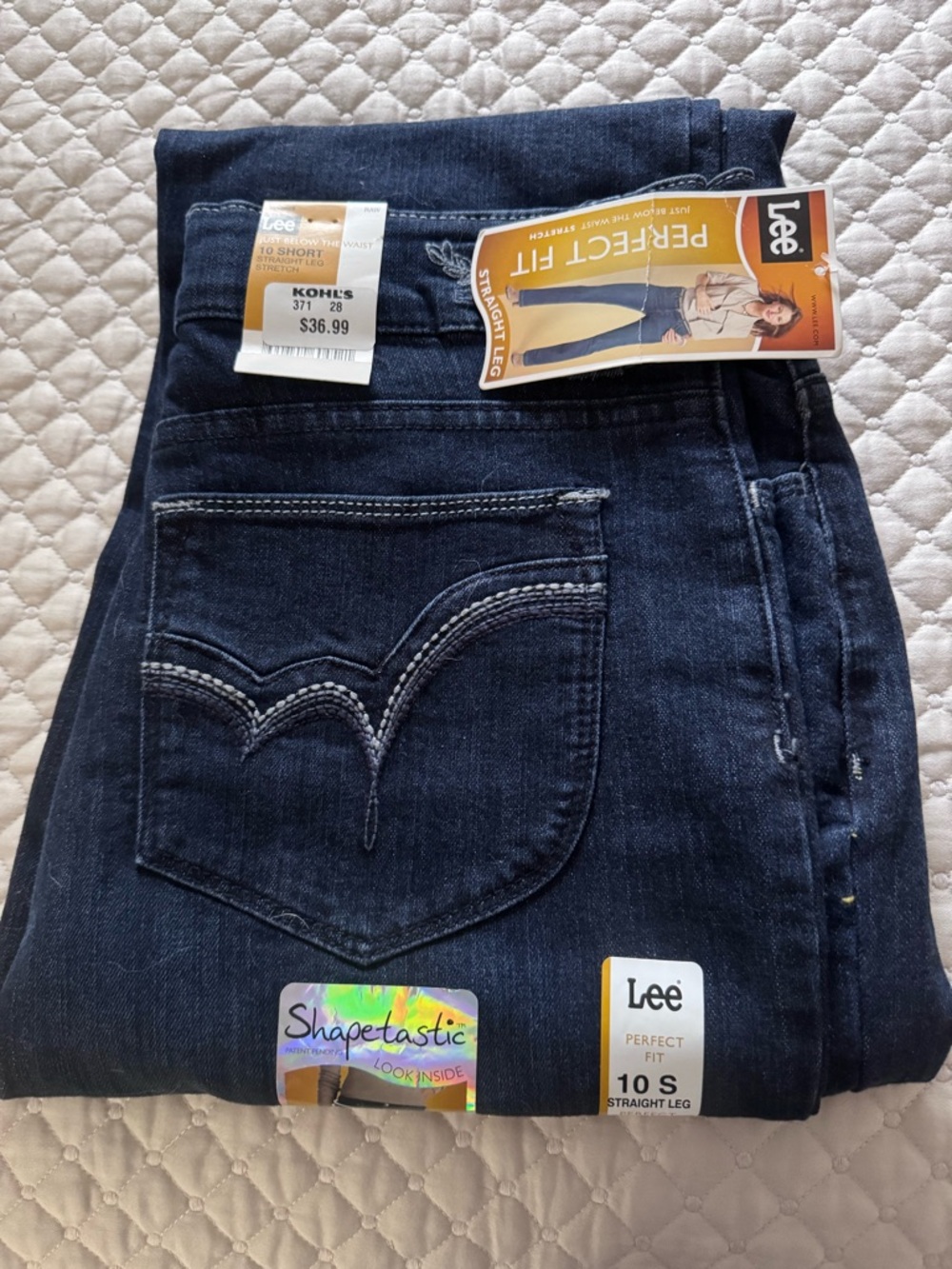 Lee Straight Leg Jeans in Dark Blue Indigo